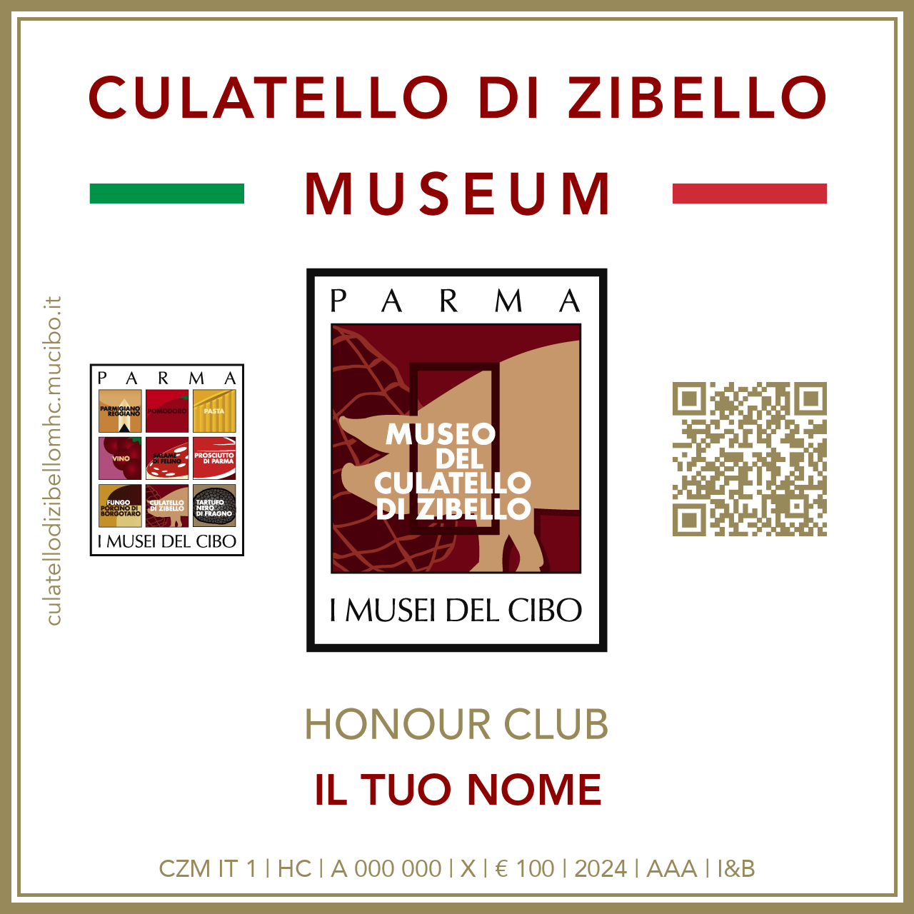 Culatello di Zibello Museum Honour Club - Token - IL TUO NOME