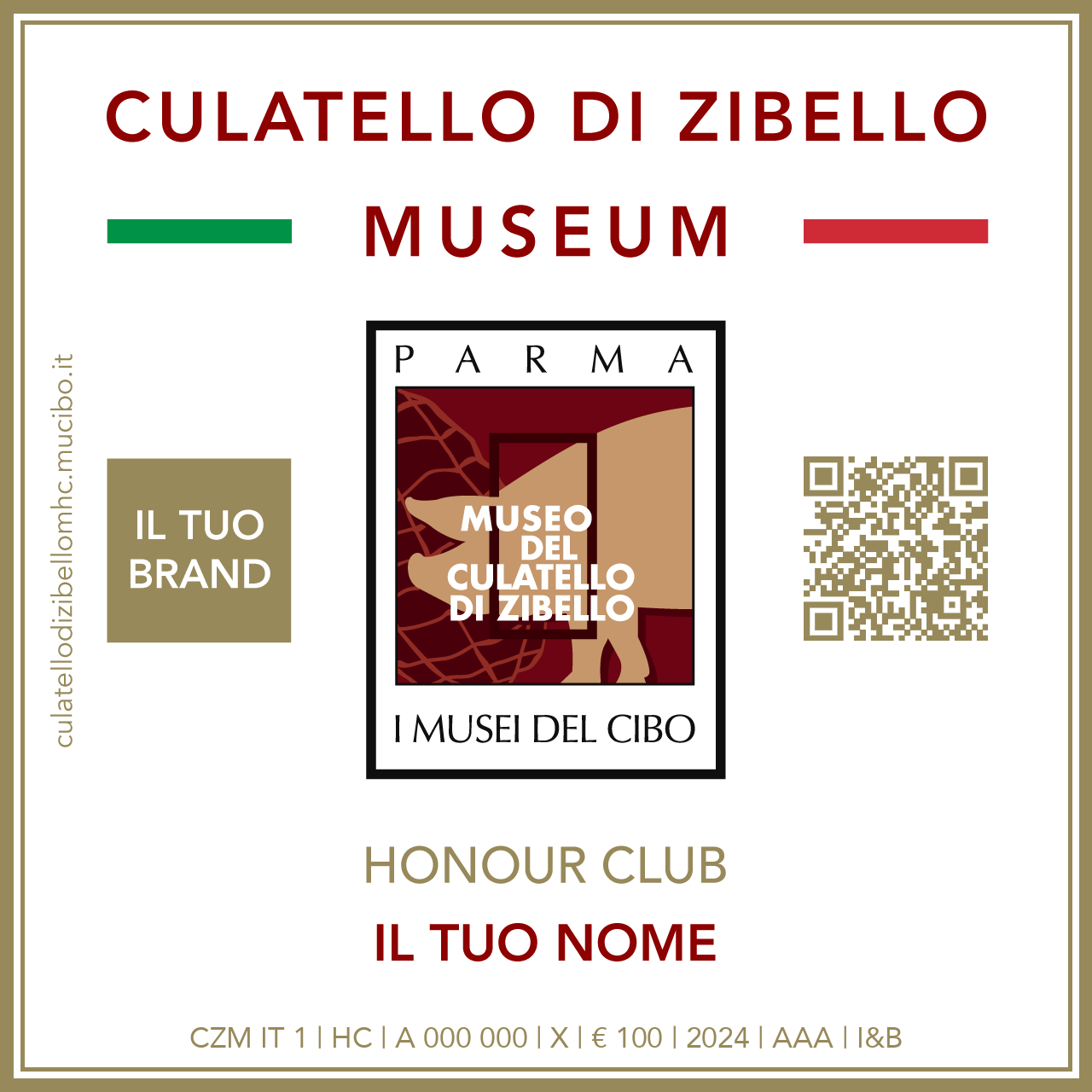 Culatello di Zibello Museum Honour Club - Token - IL TUO BRAND